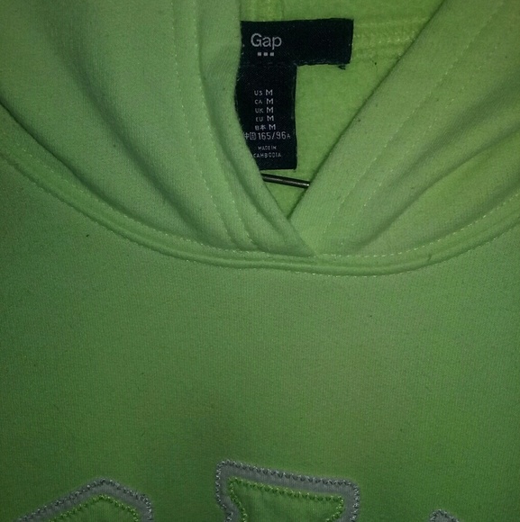 Gap Size Medium Yellow & White Hoodie - Picture 5 of 5